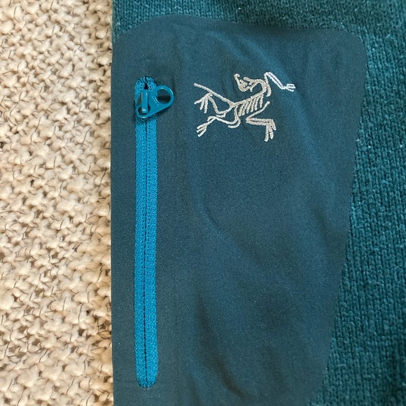 ARC'TERYX Men’s Covert Cardigan Jacket Teal Full Zip Fleece Outdoor Size XL - Picture 4 of 13